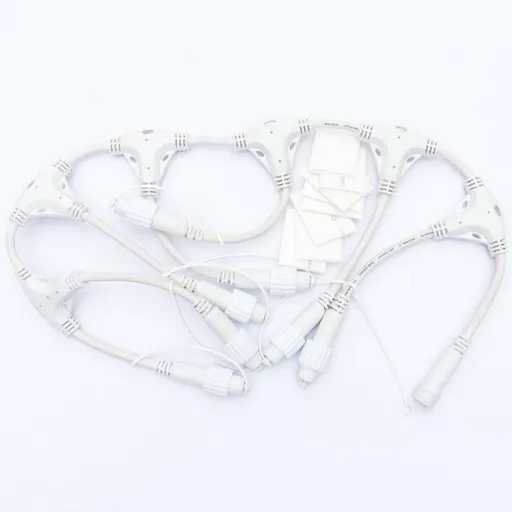 DecoLED T rozbočovač, 7 výstupů, bílý, IP67