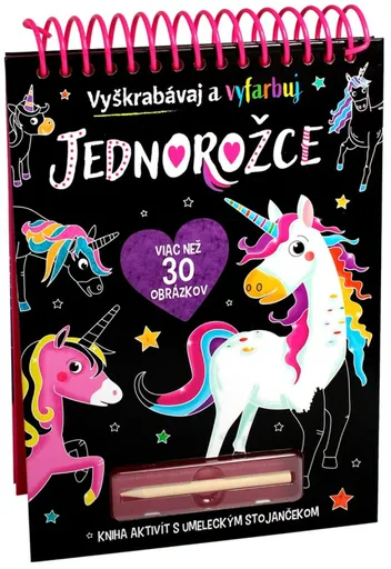 Jednorožce - Vyškrabávaj a vyfarbuj