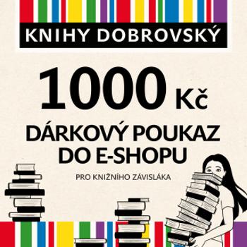 E-shopová dárková poukázka pro knižního závisláka 1000 Kč