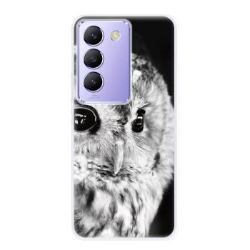 Odolné silikonové pouzdro iSaprio - BW Owl - Vivo V40 SE 4G/5G