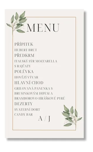 Personal Menu - Eucalyptus Zvolte množství: od 11 ks do 30 ks