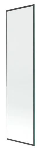 MEXEN NEXT sklo k vanové zástěně 60x150 fix 6mm, černý rám 895-060-000-00-70