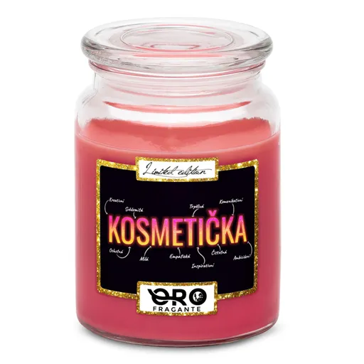 Svíčka Kosmetička - vlastnosti (Vůně svíčky: Višně v čokoládě)