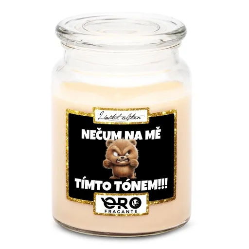 Svíčka Nečum na mě – medvěd (Vůně svíčky: Vanilka)