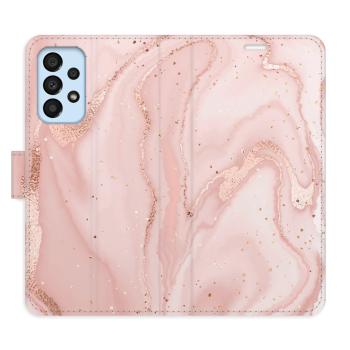 Flipové pouzdro iSaprio - RoseGold Marble - Samsung Galaxy A33 5G