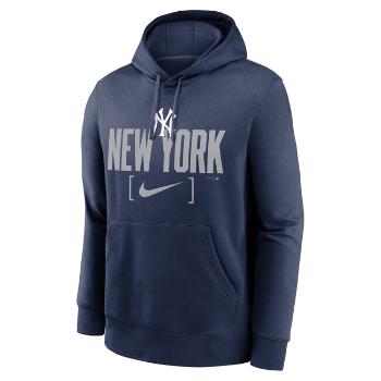 Nike Sweatshirt Men's MLB Club Slack Fleece Hood New York Yankees midnight navy - L