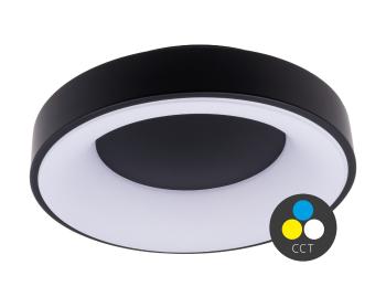 T-LED Černé LED stropní svítidlo kulaté 380mm 32W CCT 105530