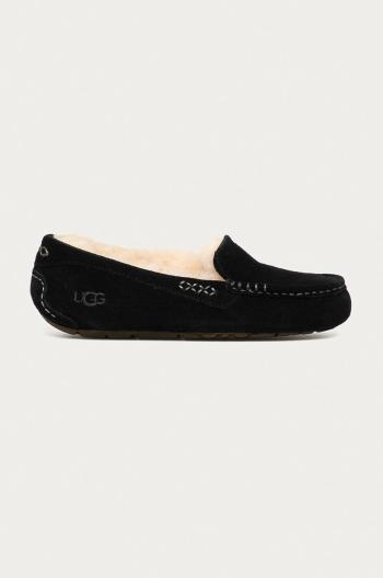 Kožené papuče UGG Ansley 1106878-BLK