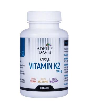 Adelle Davis Vitamín K2 100 mcg 60 kapslí