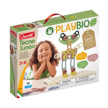 Quercetti PlayBio Tecno Jumbo bioplastová stavebnice (45 kusů)