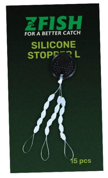 Zfish zarážky silicone stopper čirá 15 ks-l