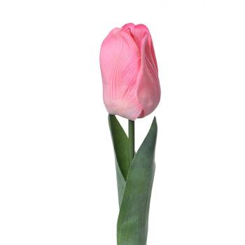 Umělá dekorační květina růžový tulipán - 6*6*50 cm 6PL0236