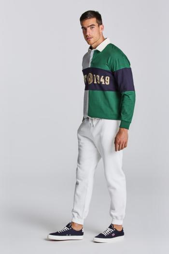 TEPLÁKY GANT TONAL ARCHIVE SHIELD PANTS EGGSHELL