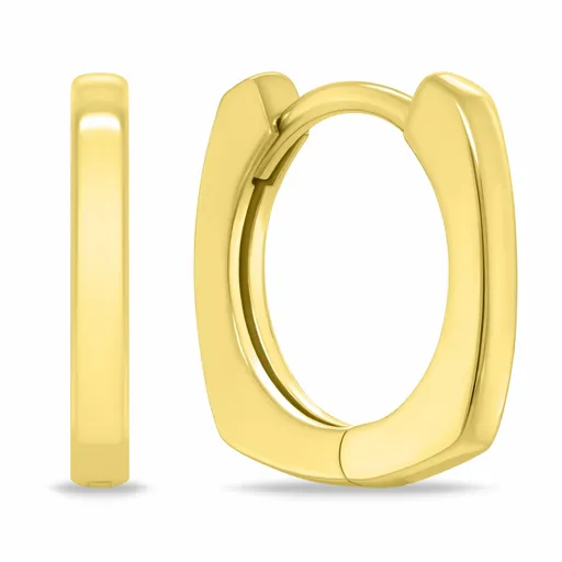 Brilio Silver Kruhové pozlacené náušnice pro ženy EA1169Y