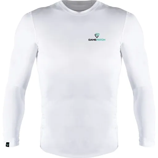 GAMEPATCH COMPRESSION SHIRT Kompresní unisex triko, bílá, velikost