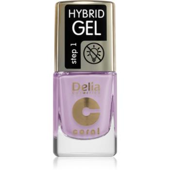 Delia Cosmetics Coral Nail Enamel Hybrid Gel gelový lak na nehty odstín 141 11 ml