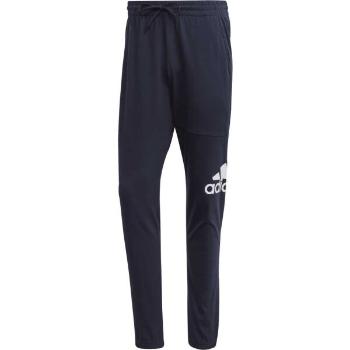 adidas ESSENTIALS SINGLE JERSEY TAPERED Pánské tepláky, tmavě modrá, velikost