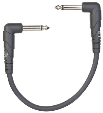 D'Addario PW-CGTP-305 Classic Series Patch Cable, Right-Angle, 3-pack,