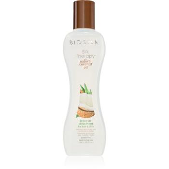 Biosilk Silk Therapy Natural Coconut Oil bezoplachová hydratační péče na vlasy a tělo 67 ml