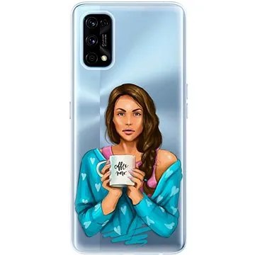 iSaprio Coffe Now - Brunette pro Realme 7 Pro (cofnobru-TPU3-RLM7pD)
