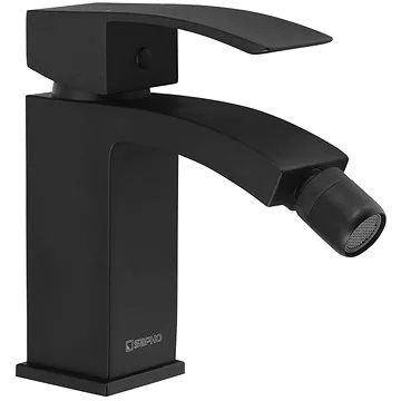 SAPHO GINKO 35 stojánková bidetová baterie bez výpusti, černá mat 1101-03B (1101-03B)