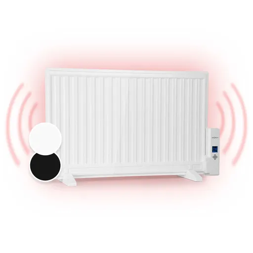 OneConcept Wallander, olejový radiátor, 800 W, termostat, olejové vyhřívání, plochý design, bílý