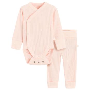 Set zavinovací rostoucí body a polodupačky -růžový - 44 LIGHT PINK