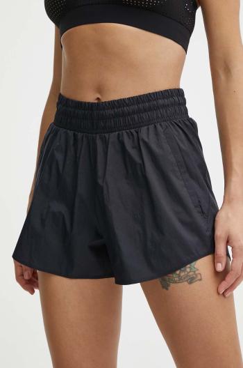 Tréninkové šortky Under Armour Flex černá barva, hladké, high waist