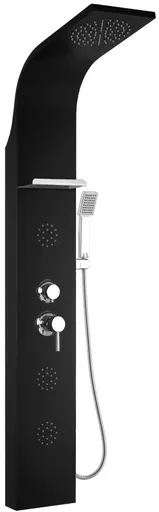 MEXEN Borg sprchový panel, černý 7615-03-70