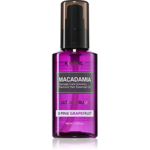 KUNDAL Macadamia Ultra Serum Pink Grapefruit regenerační olejové sérum pro poškozené vlasy 100 ml