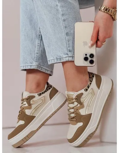 Dámské tenisky na platformě BEIMEI béžové