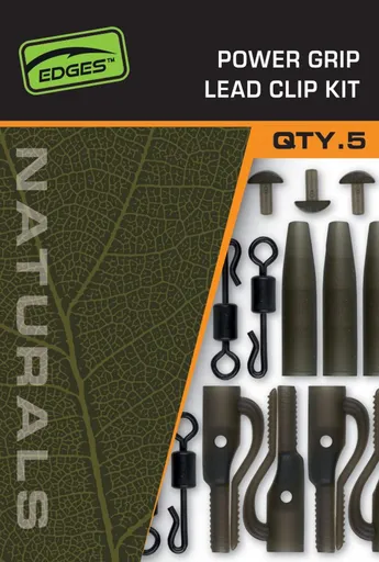 Fox Montáž Edges Naturals Power Grip Lead clip kit x 5,Fox Montáž Edges Naturals Power Grip Lead clip kit x 5