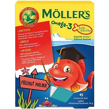 Möllers Omega 3 Želé rybičky 45 tbl (3918837)