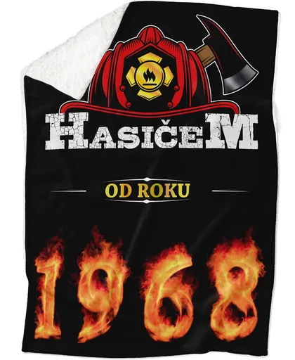 Deka Hasičem od roku (rok: 1968, Podšití beránkem: ANO)