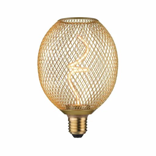 PAULMANN Kovic Glow Standard 230V LED Globe E27 4W 1800K stmívatelné mosaz