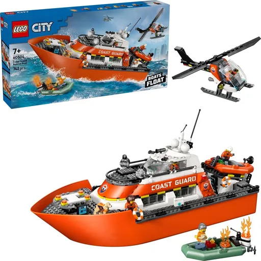 LEGO® 60504 Záchranný člun pobřežní hlídky a vrtulník