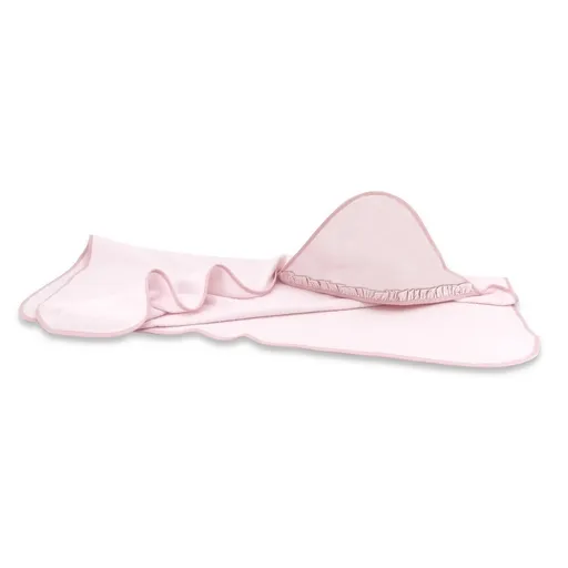 Baby Nellys Dětská termoosuška s kapucí, Royal, 100 x 100 cm, růžová