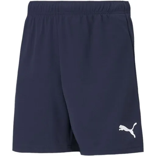 Puma TEAMRISE SHORTS Juniorské šortky, tmavě modrá, velikost
