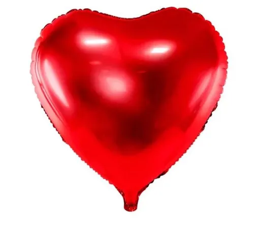 Foliový balón srdce červené - Valentýn - Svatba - 60 cm - PartyDeco