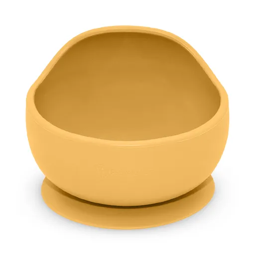 PETITE&MARS Miska silikonová s přísavkou Take&Match Intense Ochre 6m+