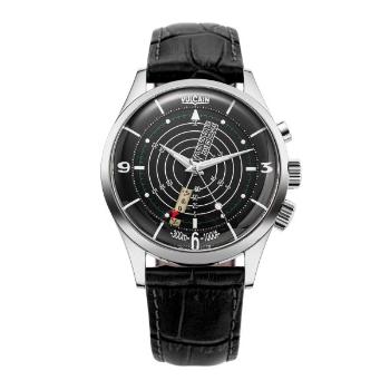 Vulcain Nautical Heritage - Black White Luminova - Black Alligator