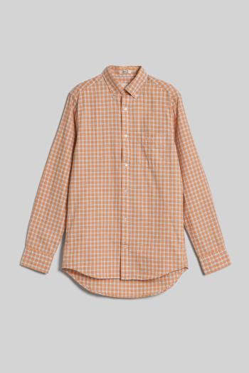 KOŠILE GANT REG ARCHIVE OXFORD CHECK SHIRT CORAL APRICOT