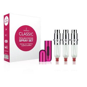 Travalo Classic HD - plnitelný flakon 3 x 5 ml (tmavě růžový)