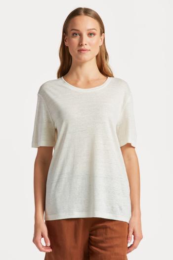 TRIČKO GANT LINEN SS T-SHIRT EGGSHELL