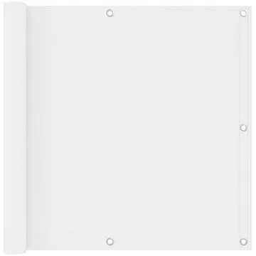 Balkónová zástěna bílá 90×600 cm oxfordská látka 134895 (134895)