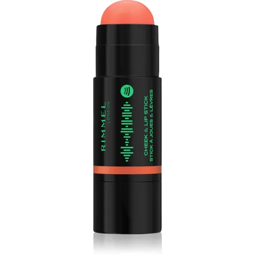 Rimmel Full Volume Cheek & Lip Stick tvářenka v tyčince odstín 210 Peachy Rythm 6 g