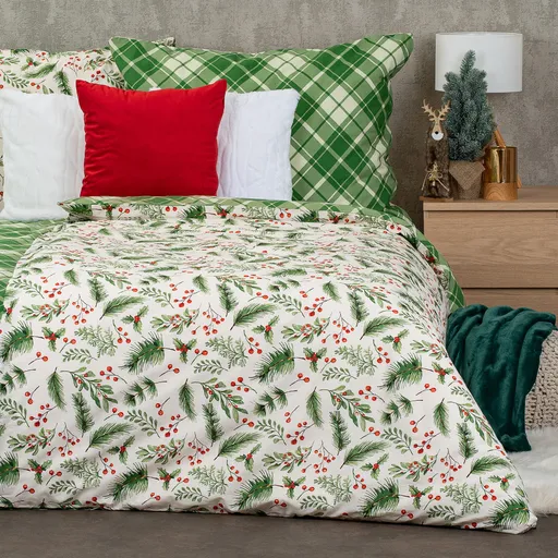 4Home Bavlněné povlečení Scotch green, 140 x 200 cm, 70 x 90 cm