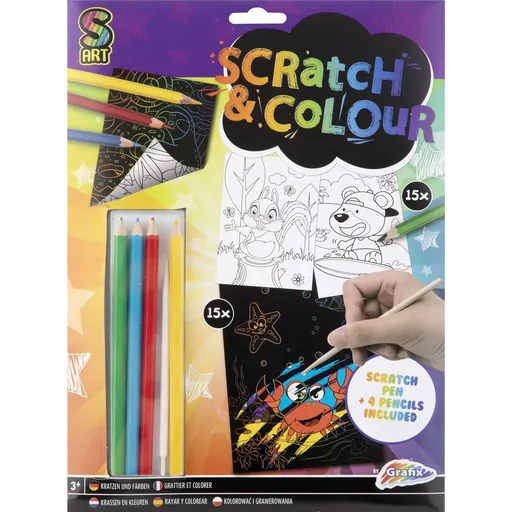 Vyškrabávací - vymalovávací obrázky