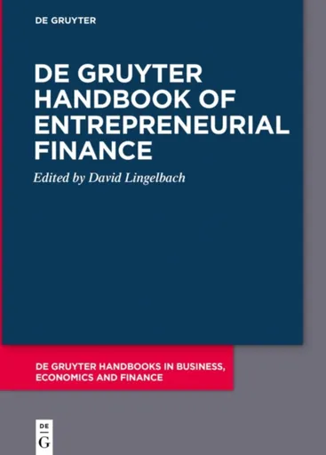 De Gruyter Handbook of Entrepreneurial Finance