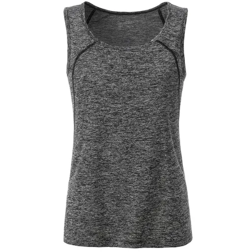 James & Nicholson (Daiber) Dámské funkční tílko JN493 - Černý melír / černá | L